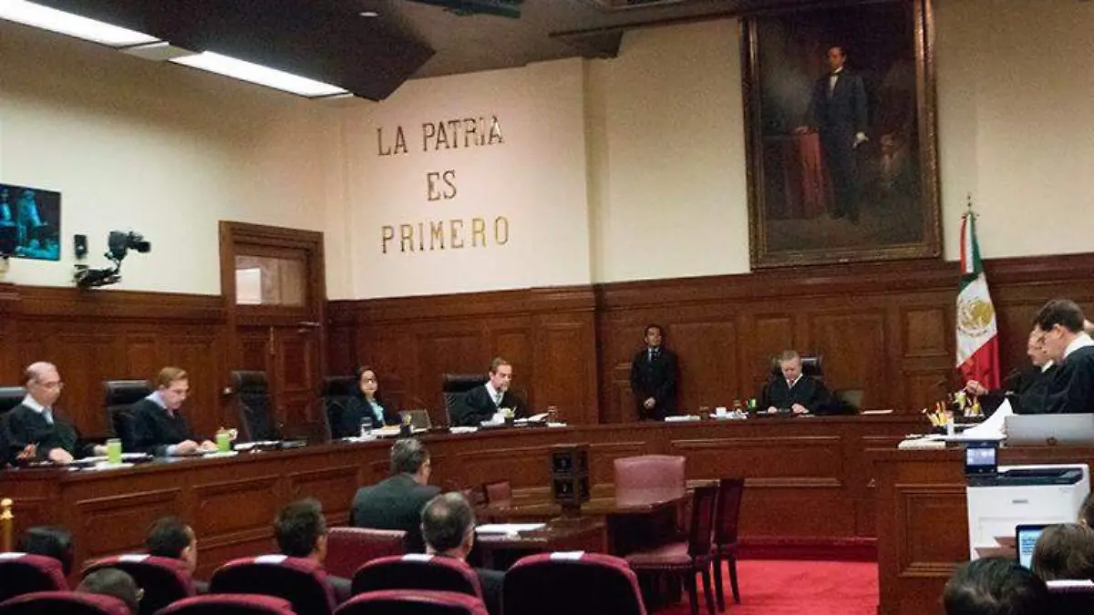 Sesión de ministros de la Suprema Corte de Juslticia de la Nación